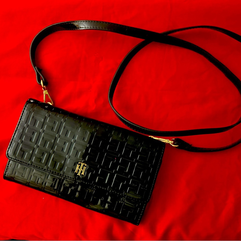 Tommy Hilfiger Black Patent Leather crossbody